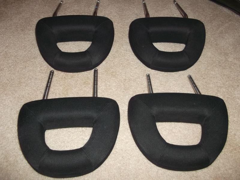 Sell 9805 VOLKSWAGON BEETLE HEADRESTS HEAD RESTS SET OF 4 CLOTH BLACK
