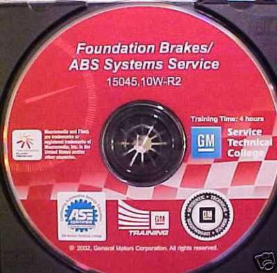 Foundation brakes / abs systems service - gm cd 