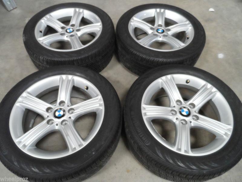 17" oem bmw 3 series 325 328 330 335 wheels w/ runflat tires! like new 