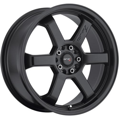 18x8 black drifz hole shot (303b) wheels 5x4.5 5x120 +35 bmw m3 3 series 330 z4