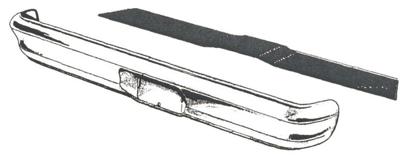 1964-1965 ford falcon rear bumper to body seal