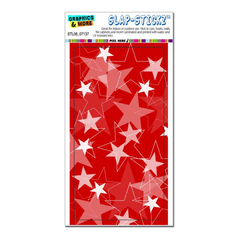Stars red - slap-stickz™ automotive car window locker bumper sticker