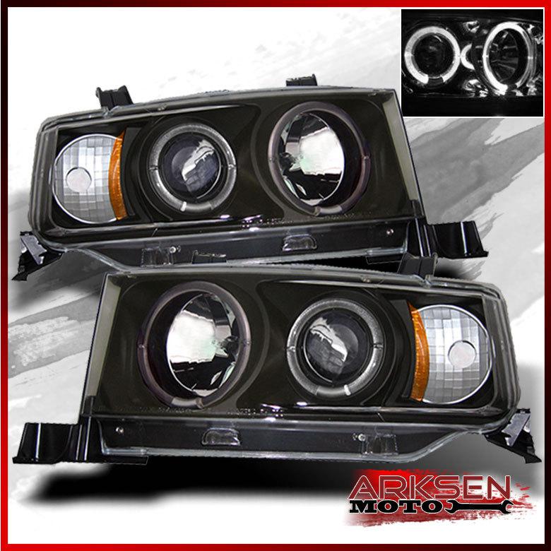 Black 03-06 scion xb bb dual halo projector headlights lamps pair left+right set