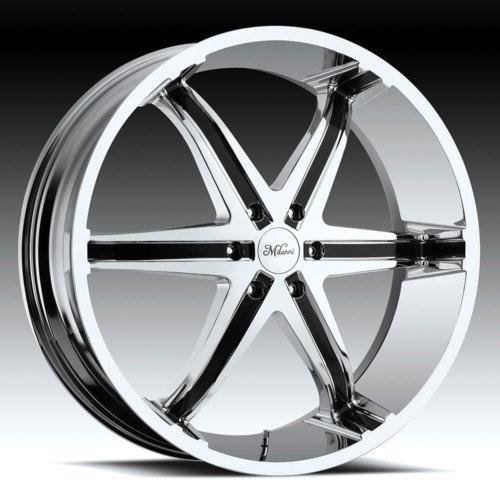 22" milanni kool whip 6 chrome wheels chrysler 300 