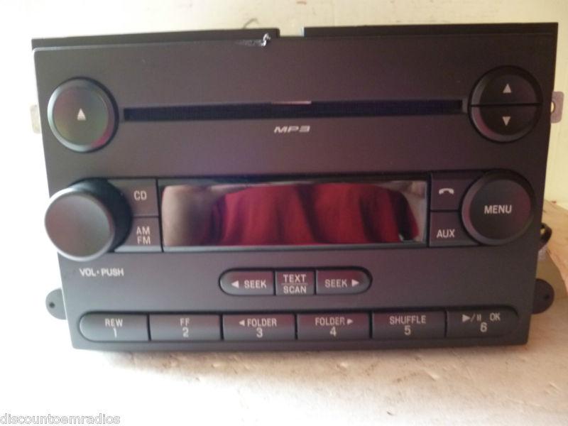 06 -09  ford fusion mercury milan  radio cd mp3 player 6e5t-18c869-ak oem *