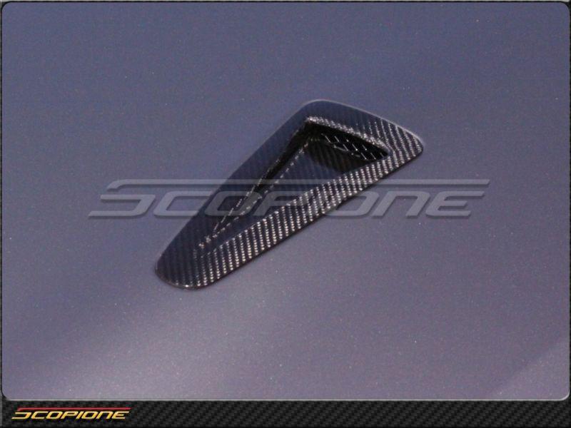 Scopione Nissan 09-14 GT-R GTR R35 BLK Glossy Carbon Fiber Hood Air Scoop Vents, US $449.87, image 3