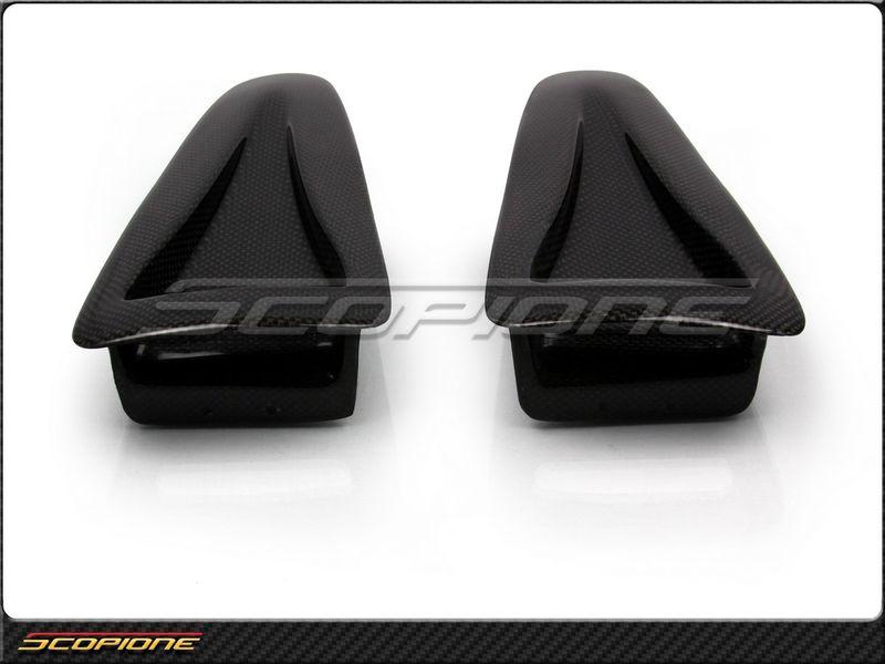 Scopione Nissan 09-14 GT-R GTR R35 BLK Glossy Carbon Fiber Hood Air Scoop Vents, US $449.87, image 5
