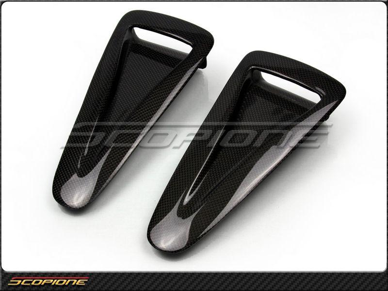 Scopione Nissan 09-14 GT-R GTR R35 BLK Glossy Carbon Fiber Hood Air Scoop Vents, US $449.87, image 8