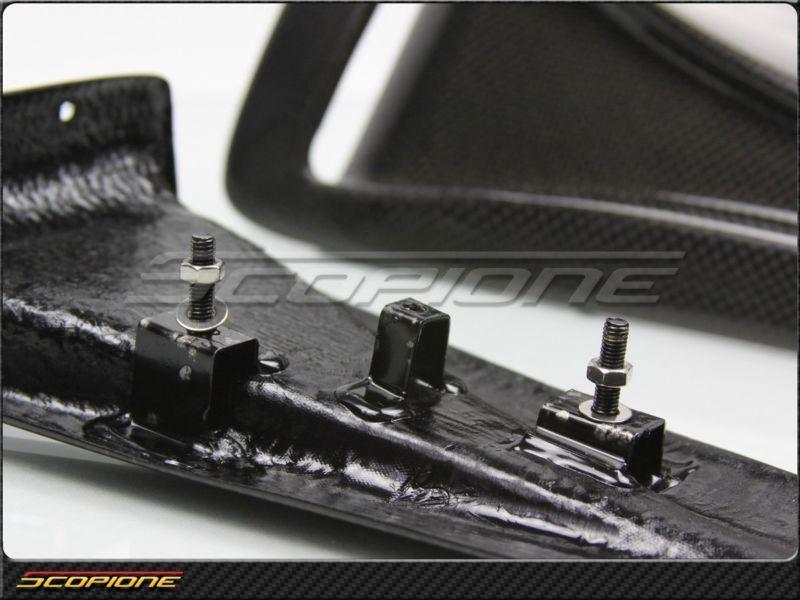 Scopione Nissan 09-14 GT-R GTR R35 BLK Glossy Carbon Fiber Hood Air Scoop Vents, US $449.87, image 11