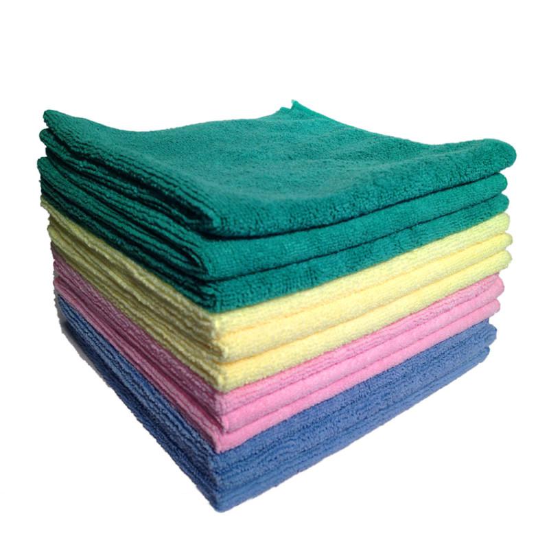 Microfiber cleaning cloth (bonus pack) 12 16" x 16" microfiber + glass+ drying