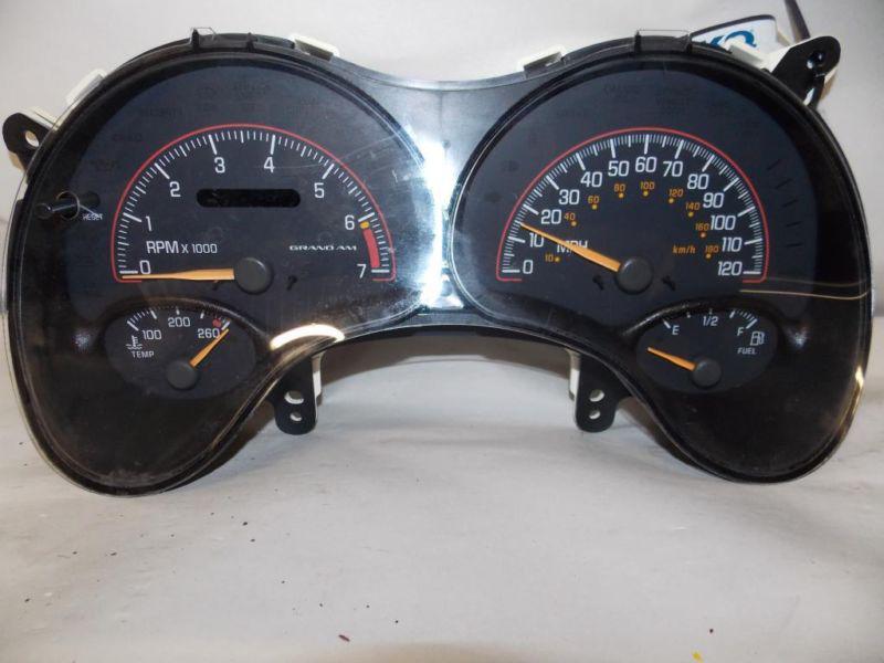 00-03 pontiac grand am instrument cluster speedometer 2000 2001 2002 2003 #7023