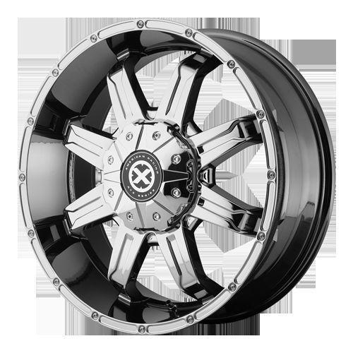 20x9 atx series blade ax192 5,6 lug pvd chrome wheels free caps lugs stems