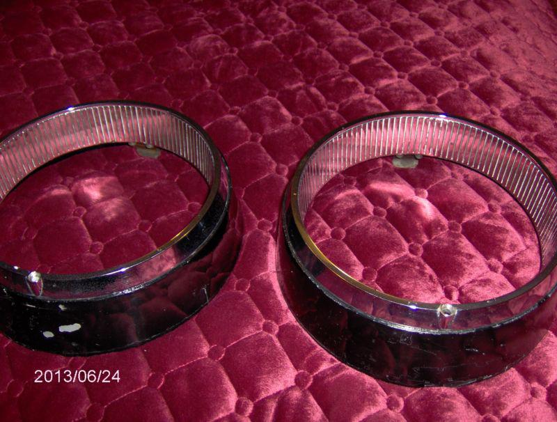  studebaker gt hawk headlight chrome bezels-   63-64 gran tourismo