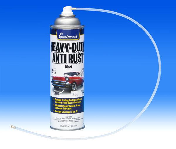 Black heavy duty anti rust aerosol w/ extension nozzle
