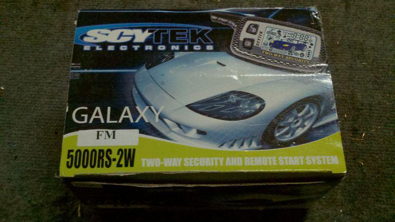 Nib scytek galaxy 5000rs-2w 2 way security and remote start system