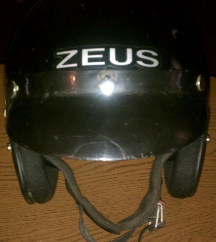 Zeus motorcycle helmet with sun visor xxxl black head protection