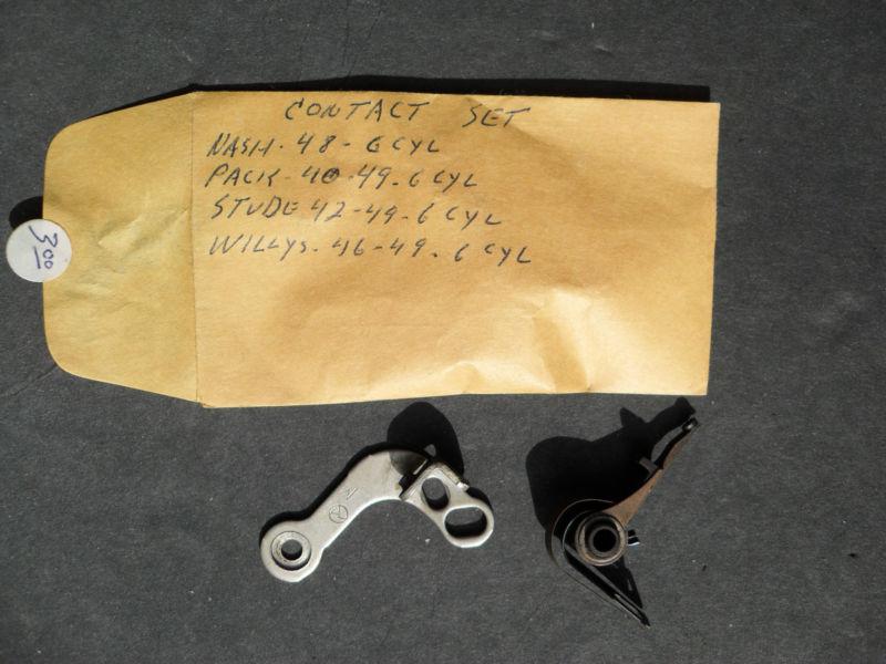 Vintage nash packard studebaker willys 6 cylinder contact set oem nos mib