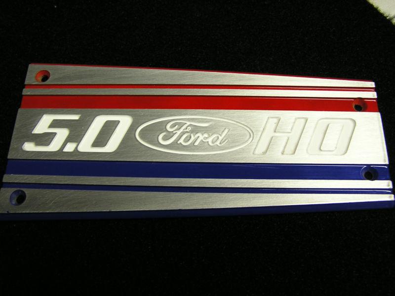 87-93 ford mustang efi intake manifold plate / plaque powder coat