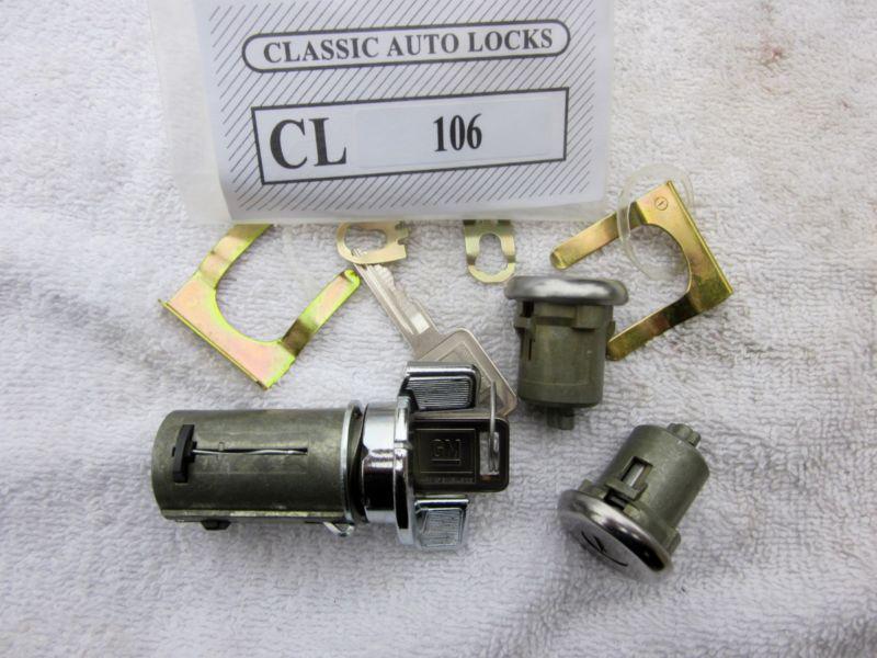 1969-70-71-72-73-74-75-76-77-1978 pontiac ignition door trunk glove box key kit 