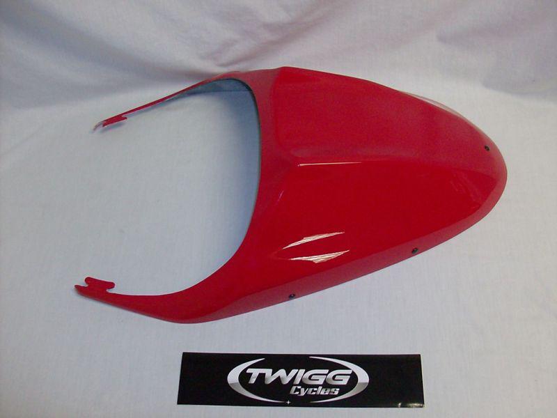 Purchase 2007 07 KAWASAKI NINJA 650 650R RED REAR PASSENGER SEAT COWL
