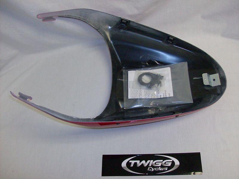 Purchase 2007 07 KAWASAKI NINJA 650 650R RED REAR PASSENGER SEAT COWL