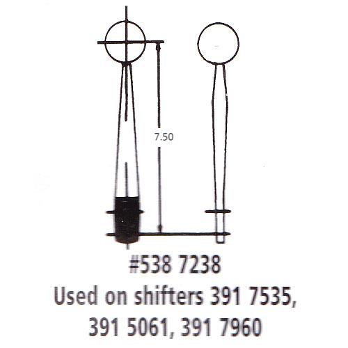 HURST 5387238 REPLACEMENT SHIFTER STICK 7.5