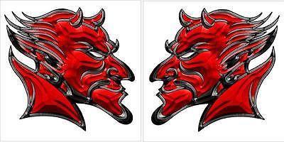 Devils head decal fits  all motorcycle fairings, helmet