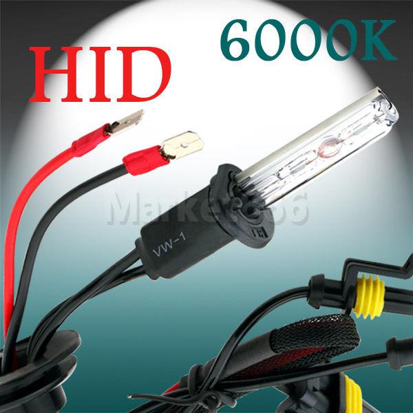 H1 hid xenon pure white replacement 6000k 35w car headlight headlamp bulb lamp