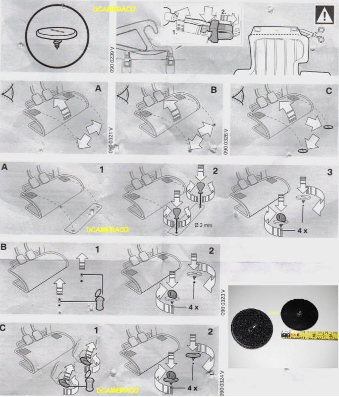 Purchase 4 BMW OEM Factory All Weather Floor Mat Clip "Auger" Anchor