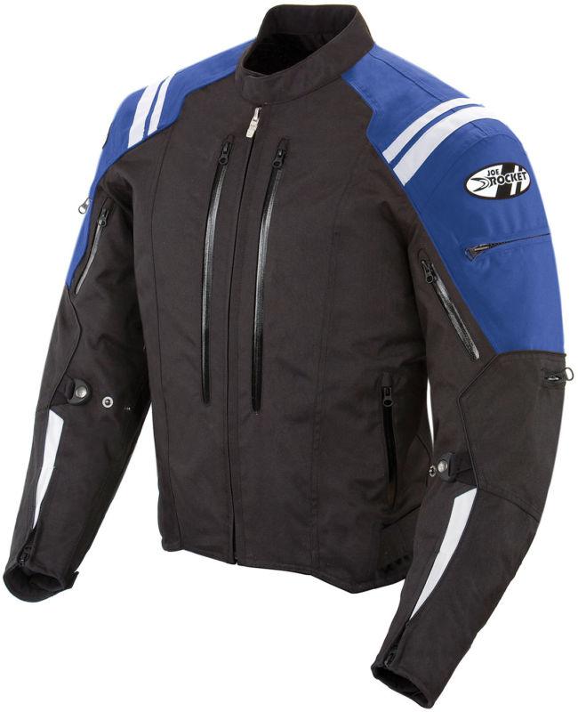 Joe rocket blue mens atomic 4.0 riding jacket medium m