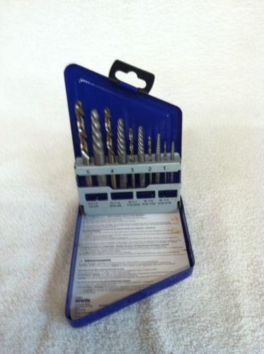 10 piece extractor and left handed cobalt drill set  ha