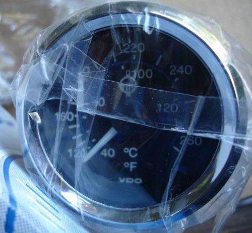 Sailboats vdo temprature gauge 265f 72ic 12v new#