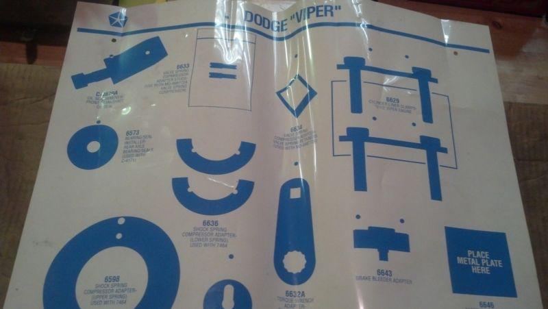 MILLER SPECIALITY SPECIAL TOOLS 1992 VIPER ESSENTIAL TOOL KIT #6660, US $94.99, image 6