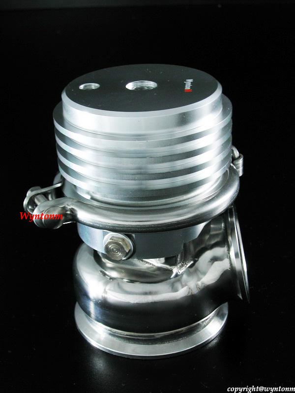 Purchase 60MM Turbo SUS 304 Wastegate Waste Gate Dump Valve Adjustable 5 TO 8 PSI SILVER in