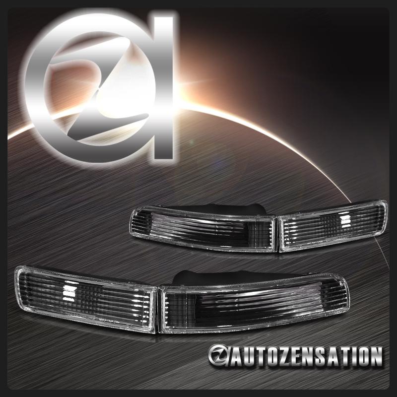 95-99 nissan maxima black side marker signal bumper lights