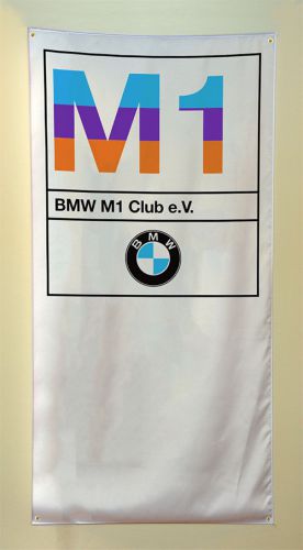 Bmw m1 banner flag - motorsport alpina hartge m5 mtechnic m535i m6 dtm e30 m3 z3