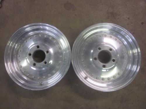 Chevy centerline wheels 15x3.5 rims front runners race vintage j10478