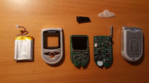 Prostar gold oled car alarm 2way lcd paging remote control parts j5/j6