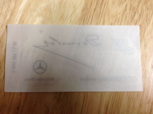 Genuine oem mercedes benz g daimler signed clear windshield glass decal