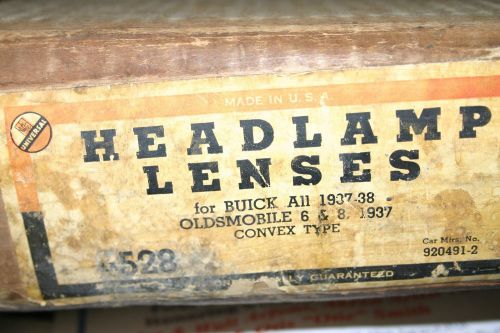 Headlight lenses 37/38 buick 37 oldsmobile