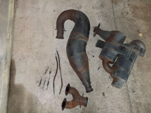 97 98 99 yamaha v-max 500 600 sxr venture complete exhaust muffler can springs