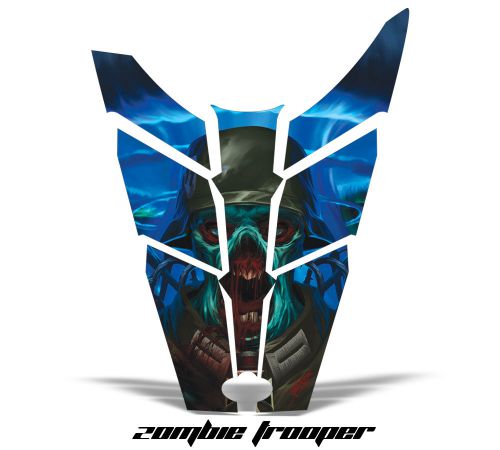 Amr racing sled hood wrap graphic decal polaris rush rmk snowmobile parts zombie