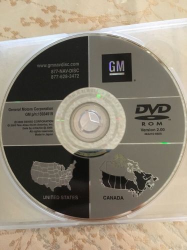 Gm chevrolet cadillac navigation dvd maps u.s. 15934919
