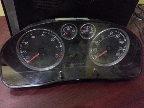 Volkswagen passat speedometer (cluster), thru vin 049999, mph (160 mph) 01