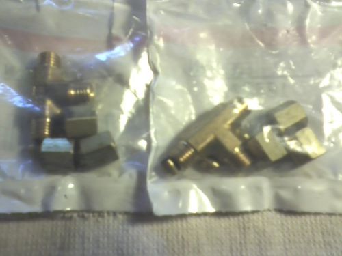 Edelmann 164200 1/8" brass compression union tees quantiy of 2 1/8 inch tube