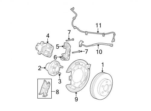 Chrysler oem  disc brake caliper 05114440aa image 4