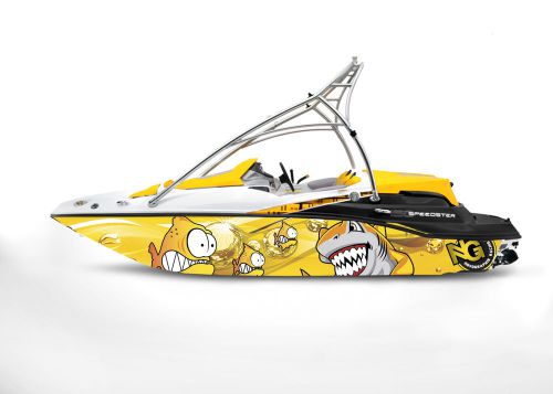 Ng graphic kit decal boat sportster sea doo speedster sport wrap scared fish