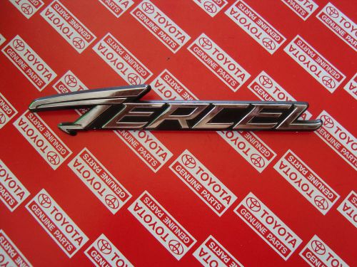 Toyota tercel 1978 1979 1980 1981 1982 1983 al10 al12 rear trunk emblem