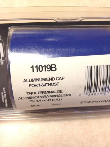 Mr gasket 1 3/4 &#034;  blue aluminum radiator hose end cap pt #11019b