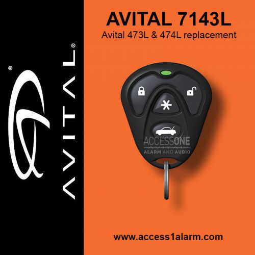 Avital 4-button remote fob ezsdei474s rpn 474l ((new!))